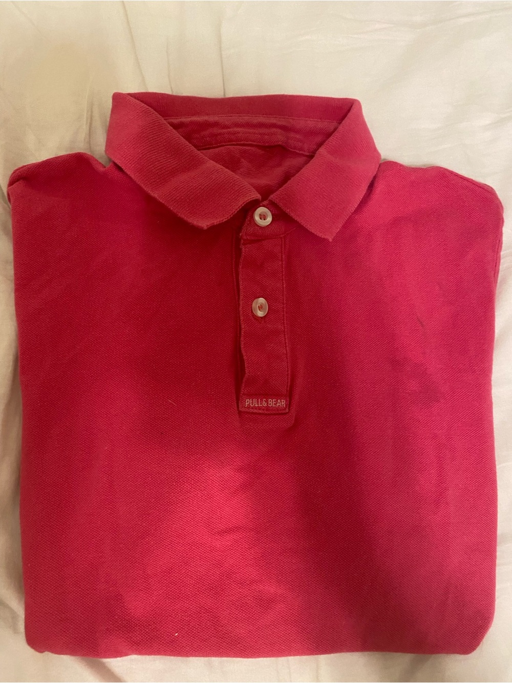 Pull&Bear Bright Red Polo Shirt